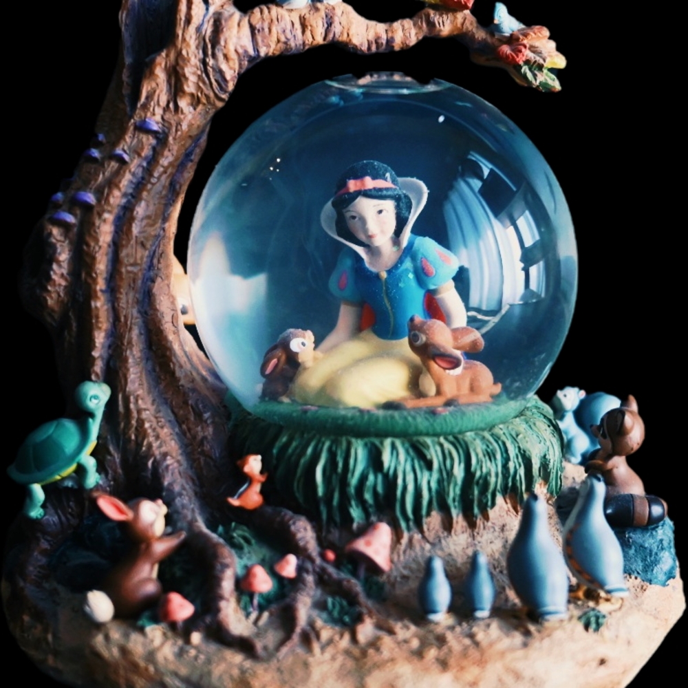 Snow White and Forest Friends Snow Globe / Music Box